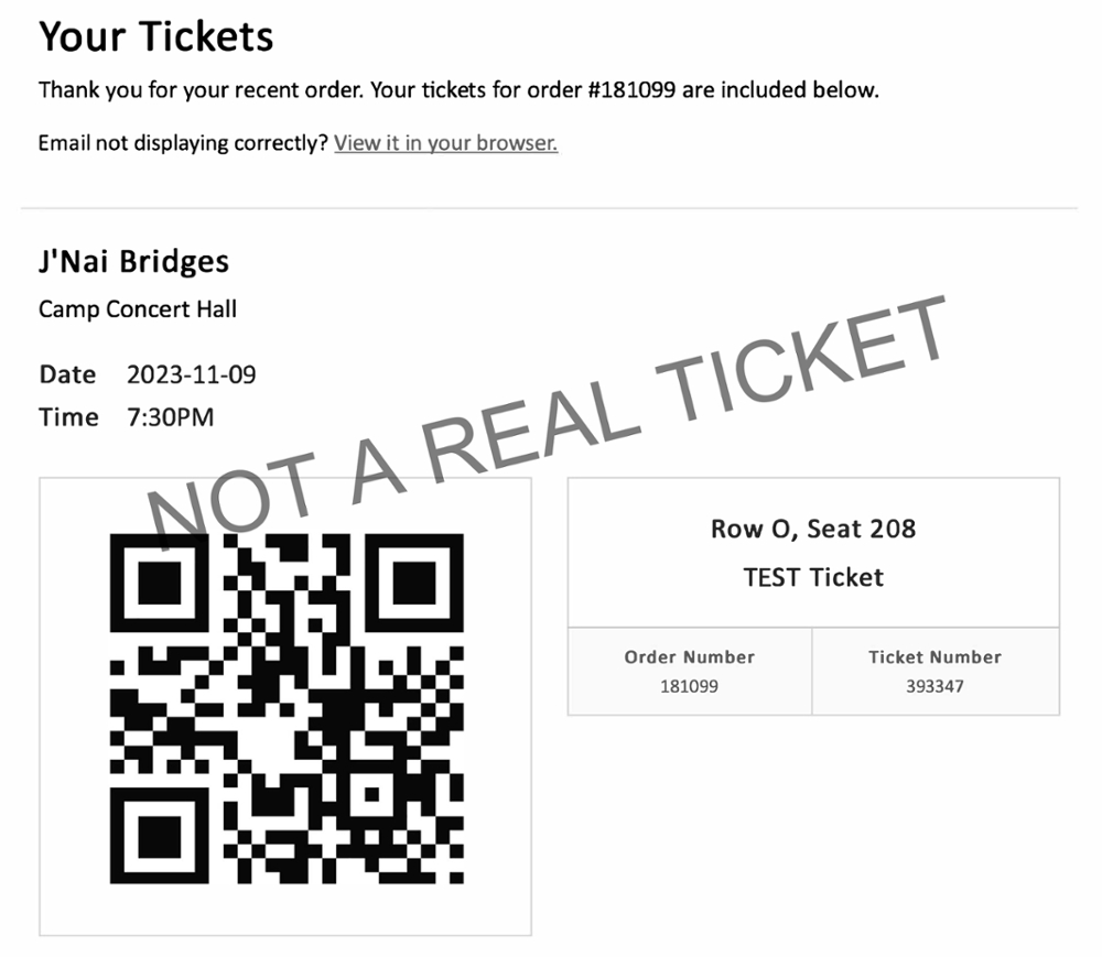 This is what Mobile Tickets look like.